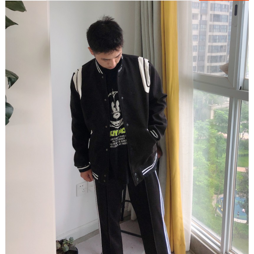 Áo Bomber/ Áo Bóng Chày Thêu Phối Sọc Trắng Phong Cách Trẻ Trung Năng Động - Trend 2021