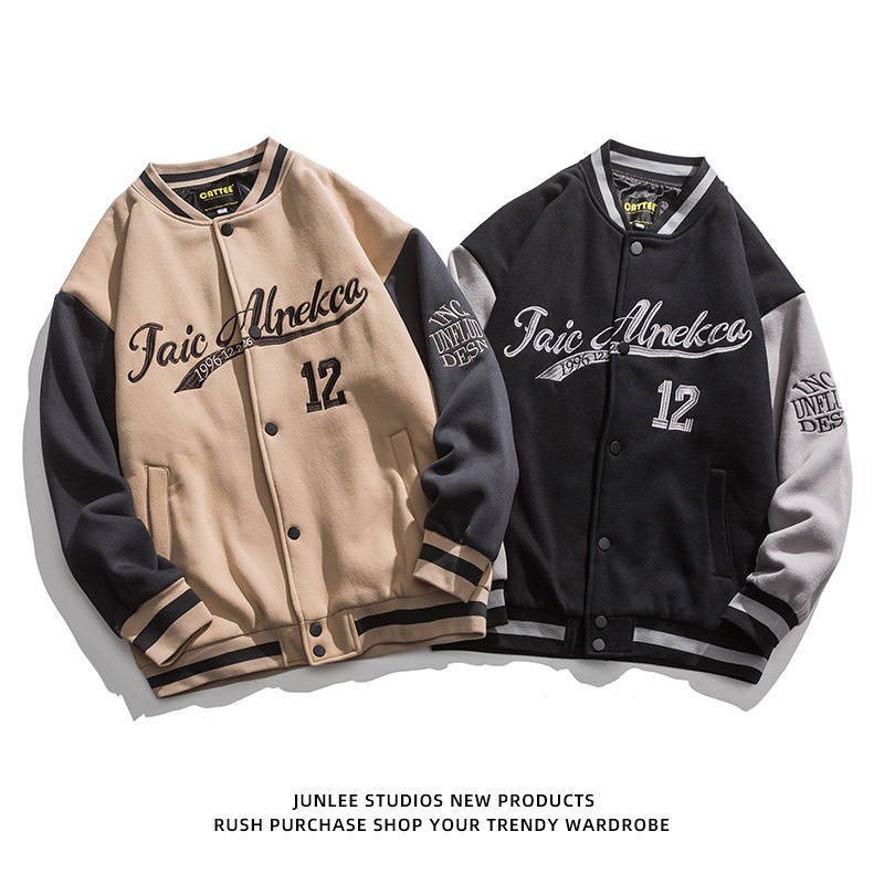 Áo khoác Bomber Varsity Jacket Nam nữ NX GLORES Chất Nỉ Bông 2 Lớp Dày Dặn Áo khoác Bóng chày unisex Form rộng cao cấp