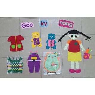 Góc nỉ mầm non - Góc kỹ năng