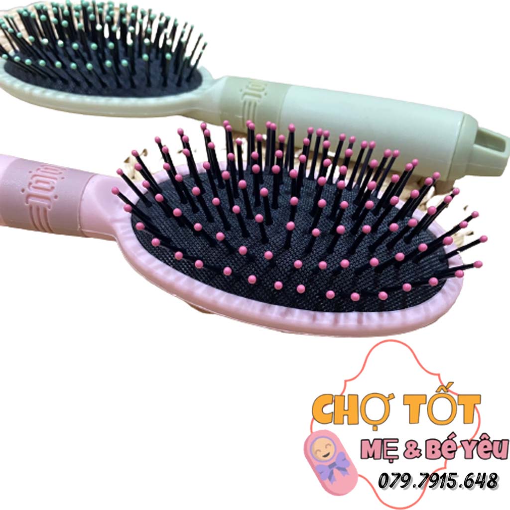 Lược Chải Tóc Gai Hình Oval Gỡ Rối, Massage Tóc