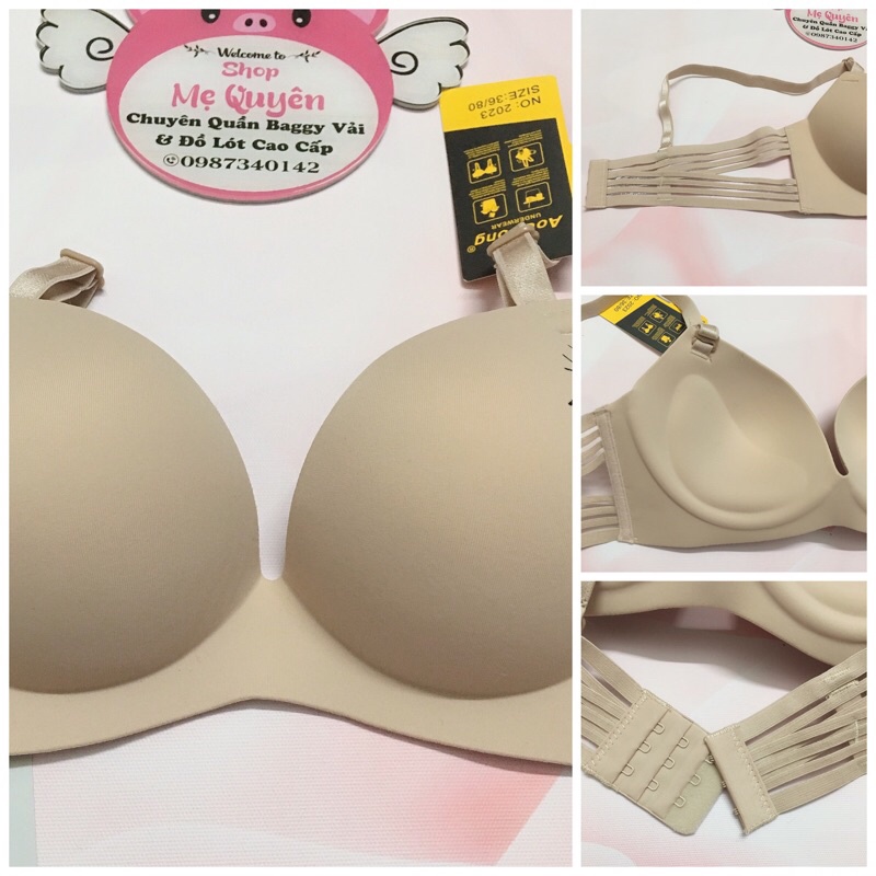 Áo lót nữ su đúc dây lưng kiểu lạ thoáng khí, mút đệm 3cm nâng ngực nhẹ nhàng