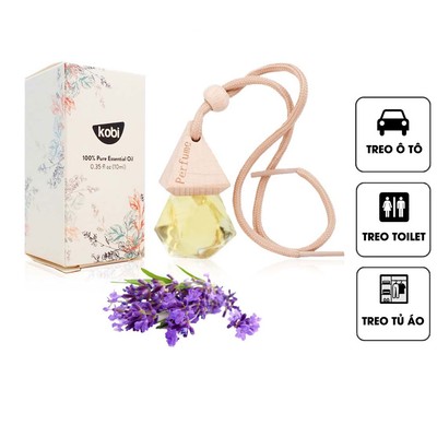 Tinh dầu treo xe Kobi hương Oải Hương 8ml giúp làm thơm xe, tạo cảm giác thư giãn