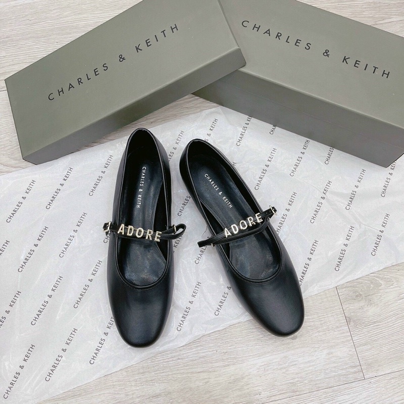 Giày búp bê cnk hot hit quai chữ adore fullbox