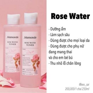 Nước Hoa Hồng Mamonde Rose Water Toner 250ml
