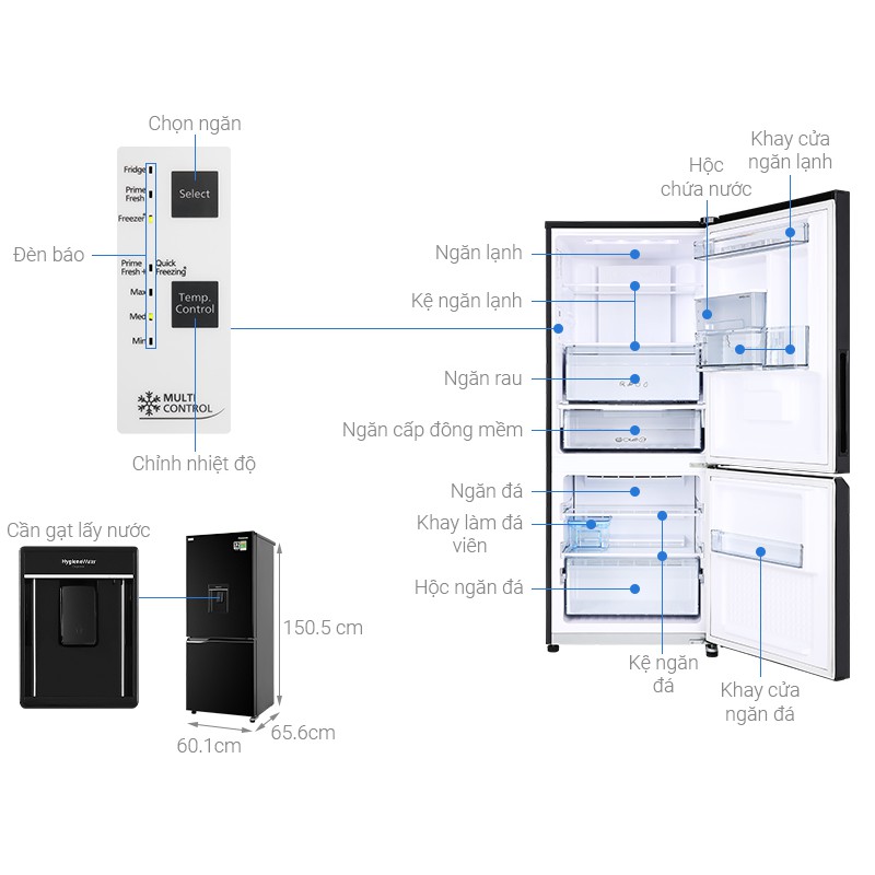 [ GIá Hủy Diệt ] Tủ lạnh Panasonic Inverter 255 lít NR-BV280WKVN Mới 2020 ( CHỈ GIAO HÀNG KHU VỰC HCM )