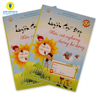 Vở Mẫu Nghiêng 2 - Kiểu Viết Nghiêng Trên Đường Kẻ Đứng