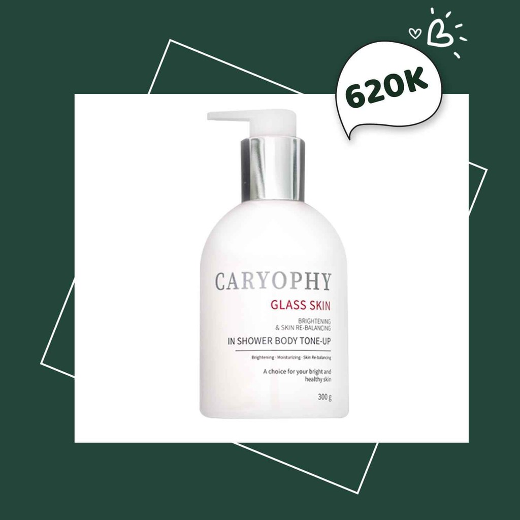 Kem Dưỡng Trắng Da Body Caryophy 3 in 1 Glass skin in Shower Body Tone Up 300g | BigBuy360 - bigbuy360.vn