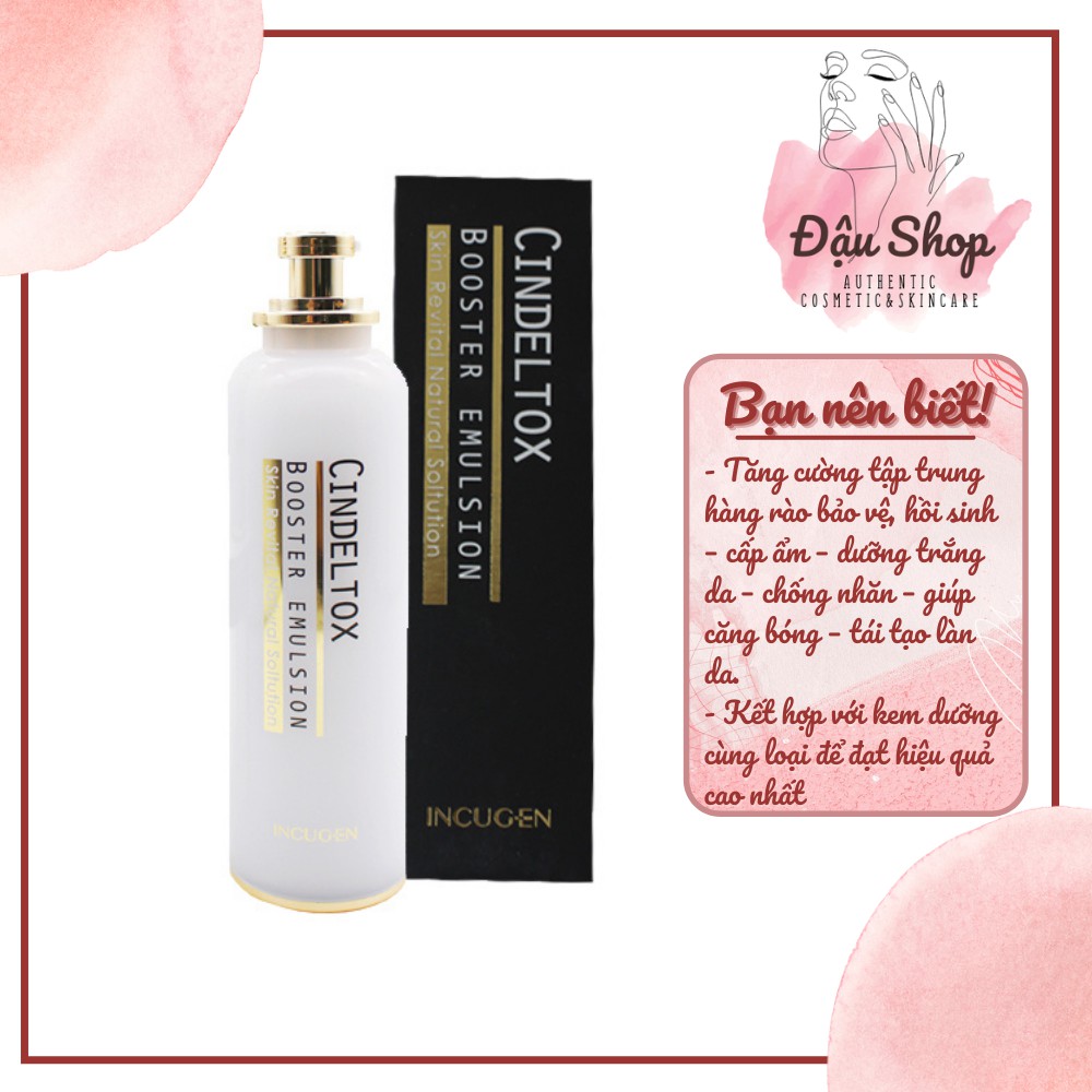 Sữa dưỡng trắng da Cindel Tox Booster Emulsion 120ml
