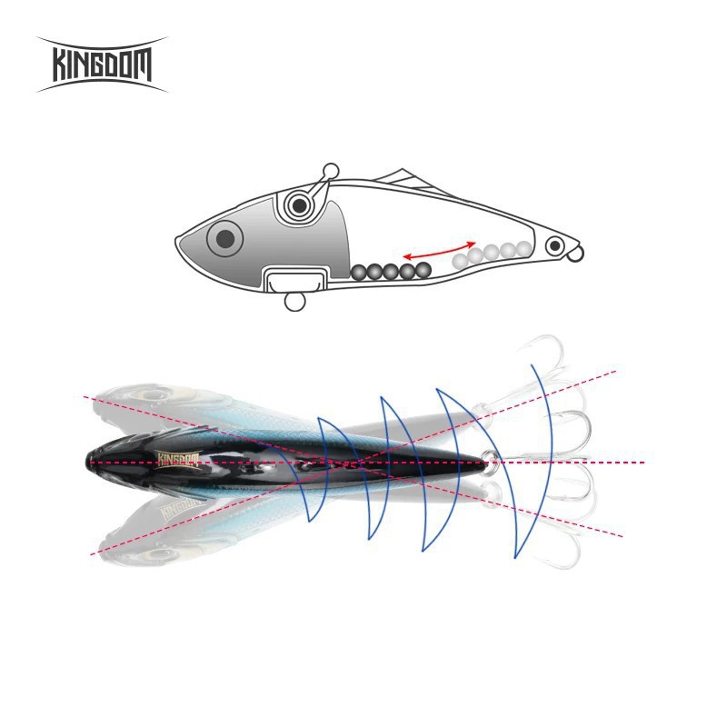 Cần câu cá ❤️FREE SHIP❤️ Mồi Chìm Kingdom VR60 chuyên câu cá lóc chẽm ,đảm bảo rẻ nhất