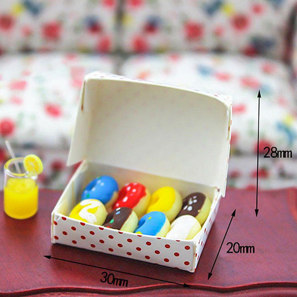 Mô Hình Bánh Donut Tỉ Lệ 1 / 6 1 / 12 Dùng Để Trang Trí Nhà Búp Bê