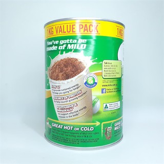 Sữa bột Milo Nestle Value Pack Úc 1kg