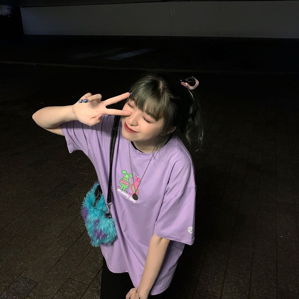 Áo Thun Unisex NAUGHTY KIDS - Tím // TWOCE BRAND
