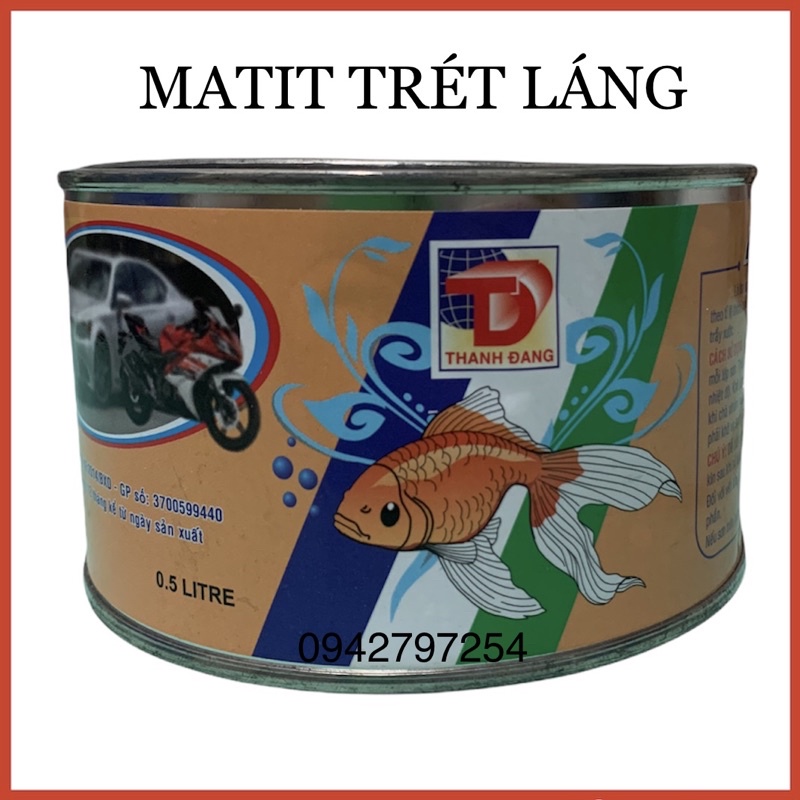 Bả matit ô tô,xe máy Thanh Đang (0,5L)