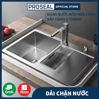 Dải Silicon Chặn Nước Cho Nhà Tắm PROSEAL, Thanh Ngăn Nước Mưa, Kèm Keo Dán Silicon