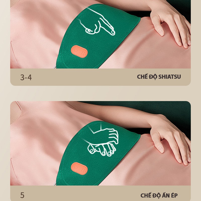 Túi chườm nóng đau bụng kinh, đai massage làm ấm tử cung jisulife uw01 - ảnh sản phẩm 3