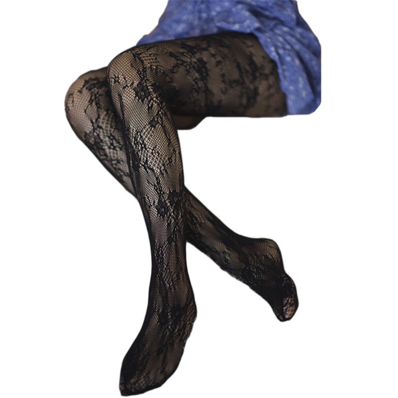 Quần Tất Lưới Phối Ren Phong Cách Lolita Quyến Rũ Cho Nữ