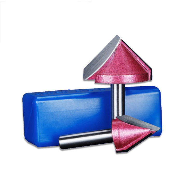 Mũi Phay rãnh V, Mũi soi, Vát cạnh, 60 độ, 90 độ , 120 độ .Bản 22 và bản 32. Mũi dùng cho máy CNC Router.