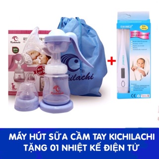 Máy hút sữa cầm tay kichi Nhật Bản - tặng nhiệt kế điện tử và 5 túi sữa