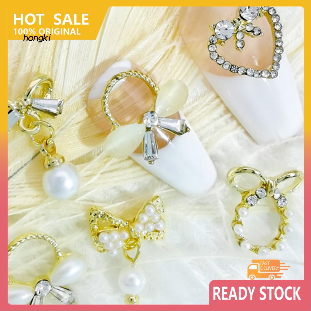 Set 10 Phụ Kiện Trang Trí Móng 3D DIY Độc Đáo Màu Sắc