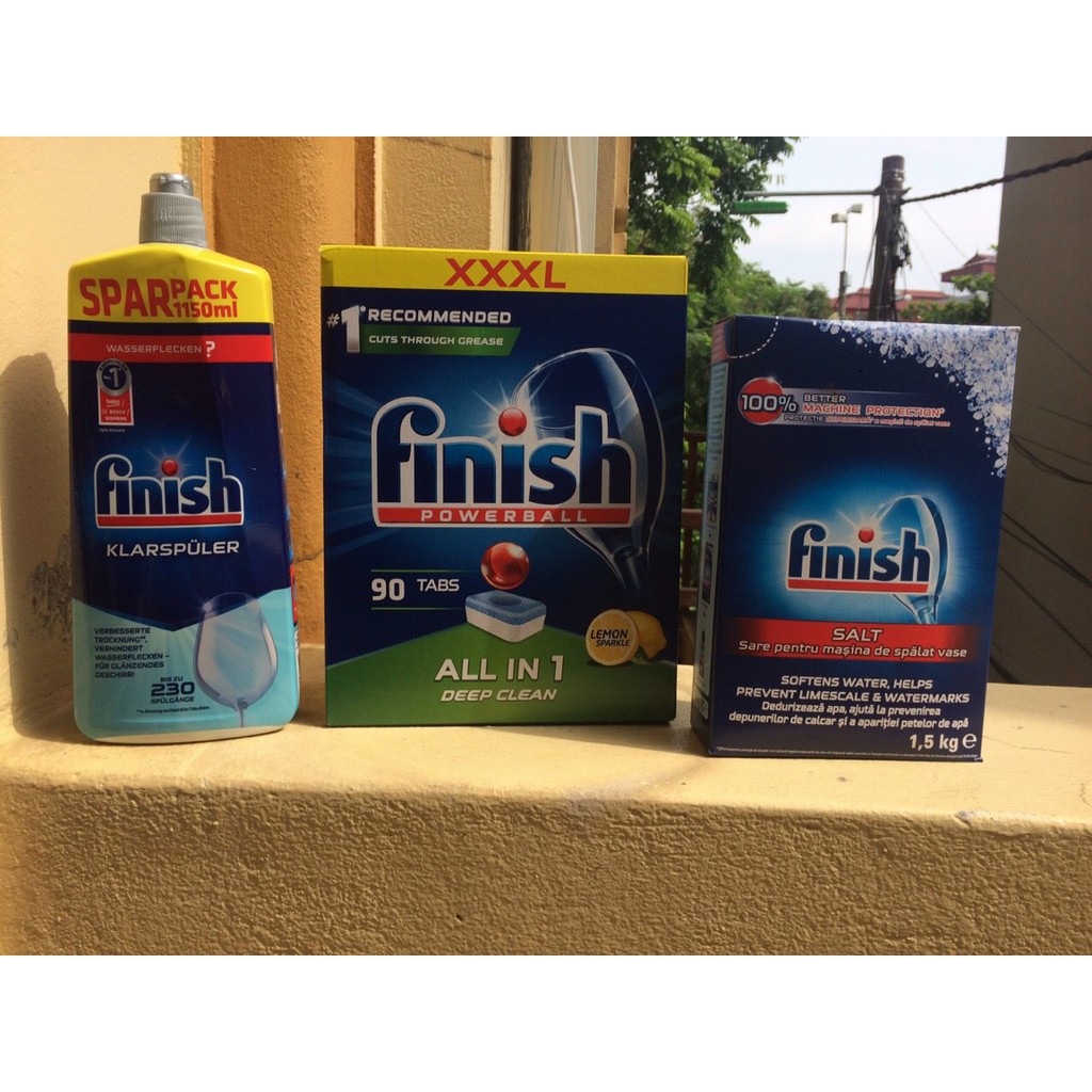 Muối rửa bát finish 1.2kg (Đức) - muối rửa chén finish 1,2kg nhập khẩu chính hãng - muối finish giá rẻ