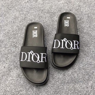 Dép quai ngang Dior kim băng, dép lê nam