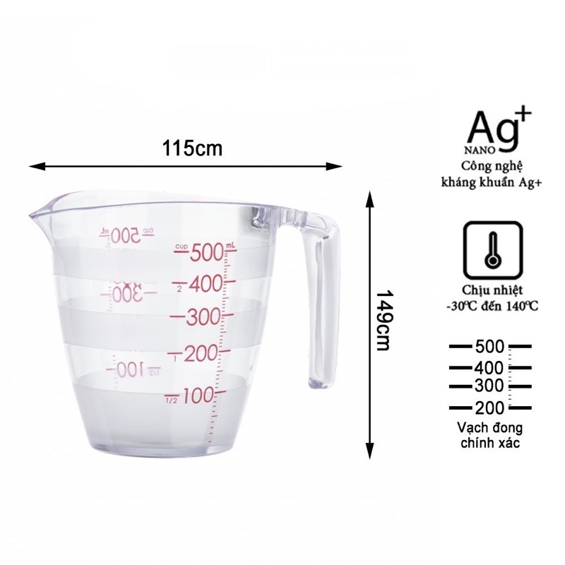 Ca đong Yoko 200ml/500ml