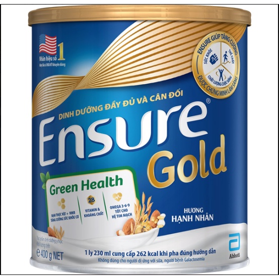 Sữa Ensure Gold Green Health Đạm thực vật 400g