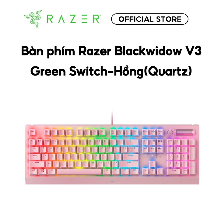 Bàn phím Razer Blackwidow V3 Green Switch - Bàn phím cơ học | Chính hãng - Bảo hành 12 tháng