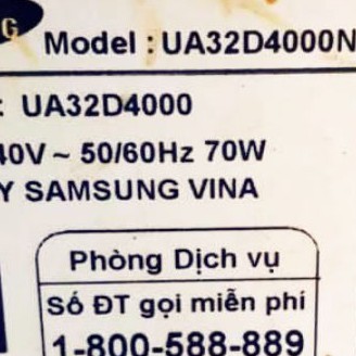 Bo nguồn UA32D4000, 32D4000