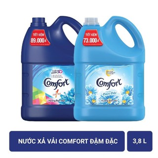 Comfort đậm đặc 1 lần xả hương ban mai can nhựa to 3.8kg 3.8l 3.8 lít