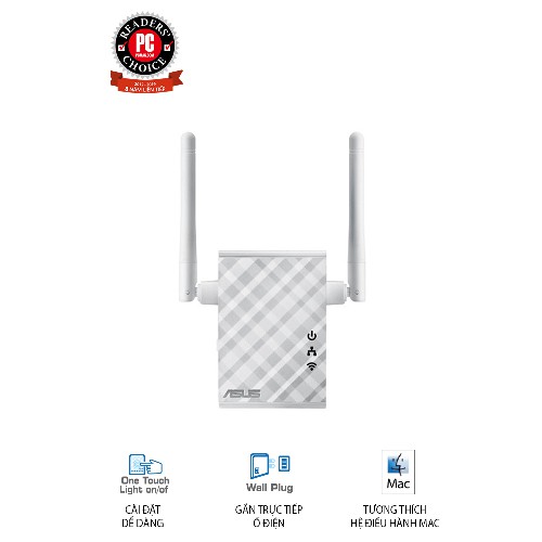 Bộ mở rộng sóng Wifi Asus RP-N12 300Mbps - Hàng chính Hãng