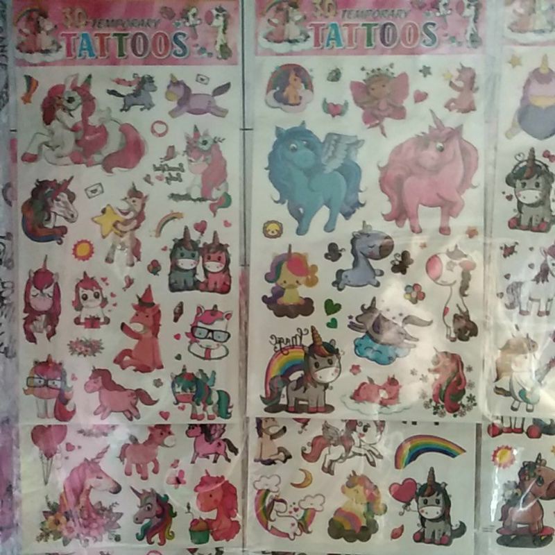 Bộ ảnh nhóm nhạc BTS Bt21 TATTOO UNICORN