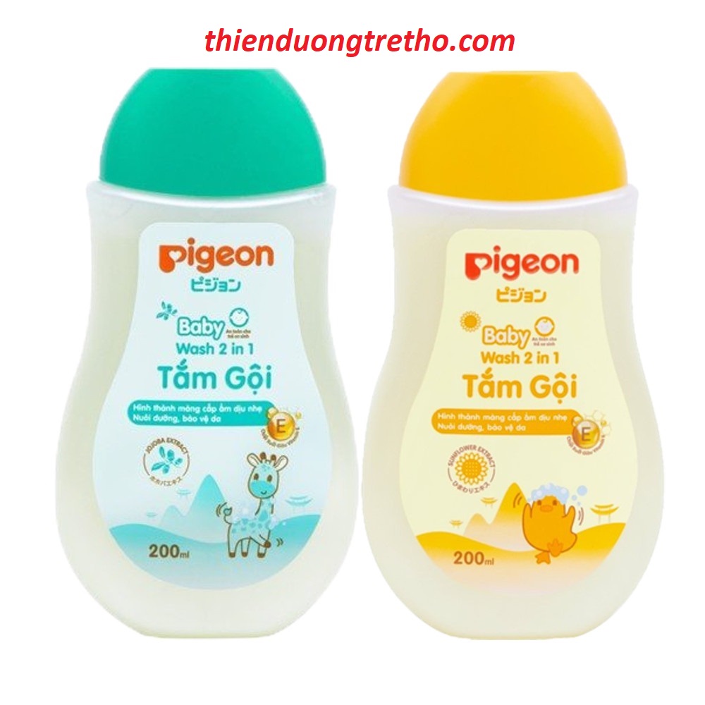 Sữa tắm dịu nhẹ Pigeon 200ml Hoa Hướng Dương/ Jojoba