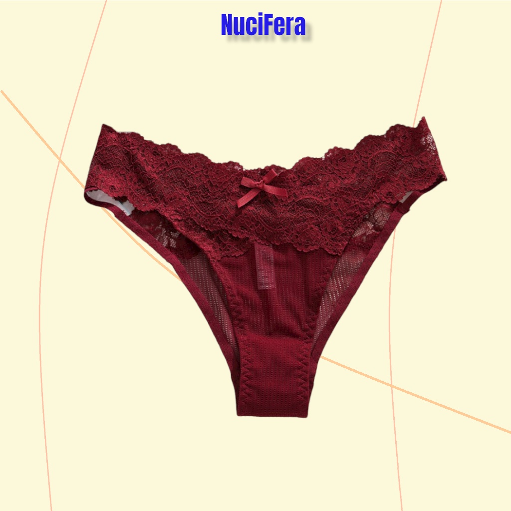 Quần lót ren thiết kế dáng V với hông khoét sâu sexy gợi cảm QLN96_NuciFera