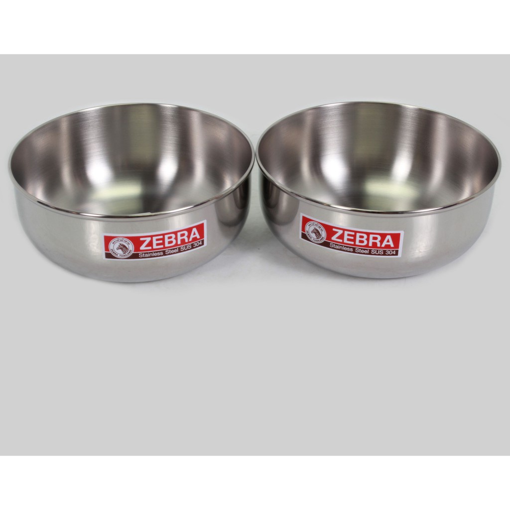 Tô  inox 304 Zebra Thái Lan, nhiều kích thước từ 12-18cm  mã 111012