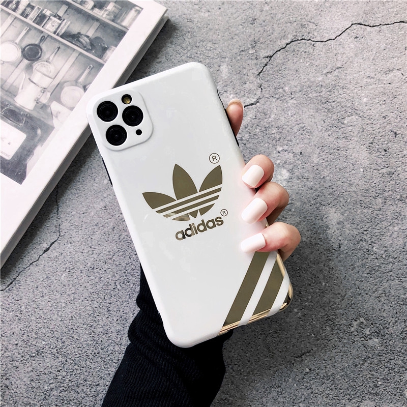 Ốp Lưng Silicone Họa Tiết Logo Adidas Thời Trang Cho Iphone 7 7plus 8 8plus 6 6plus X Xs Xr Xsmax 11 11pro 11pro Max