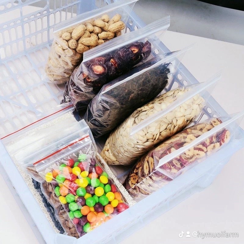 1kg túi nhựa zipper có nhiều kích thước - M