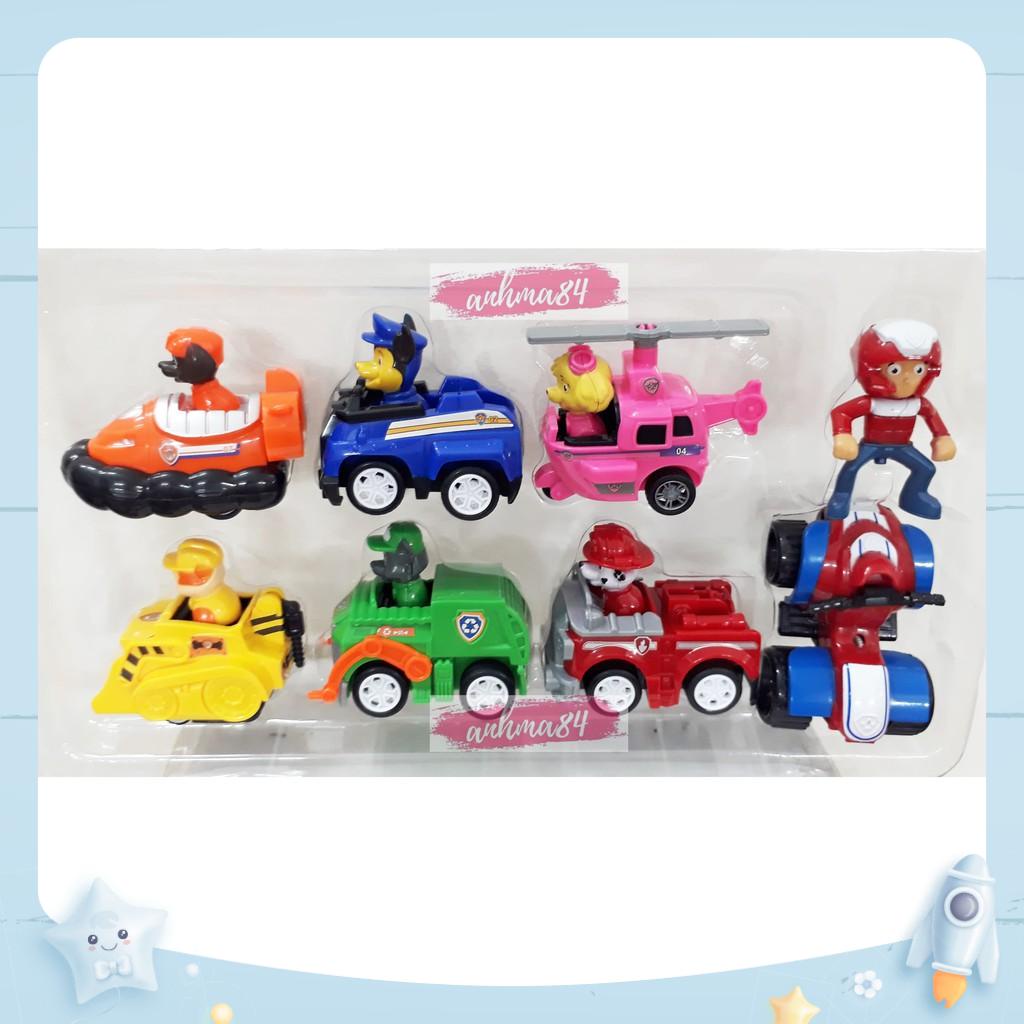 [HCM] ĐỒ CHƠI ĐỘI CHÓ CỨU HỘ 7 Nhân Vật Mini CHẠY TRỚN - Mô hình Xe cứu hộ 7 nhân vật mini - anhma84 store TPHCM