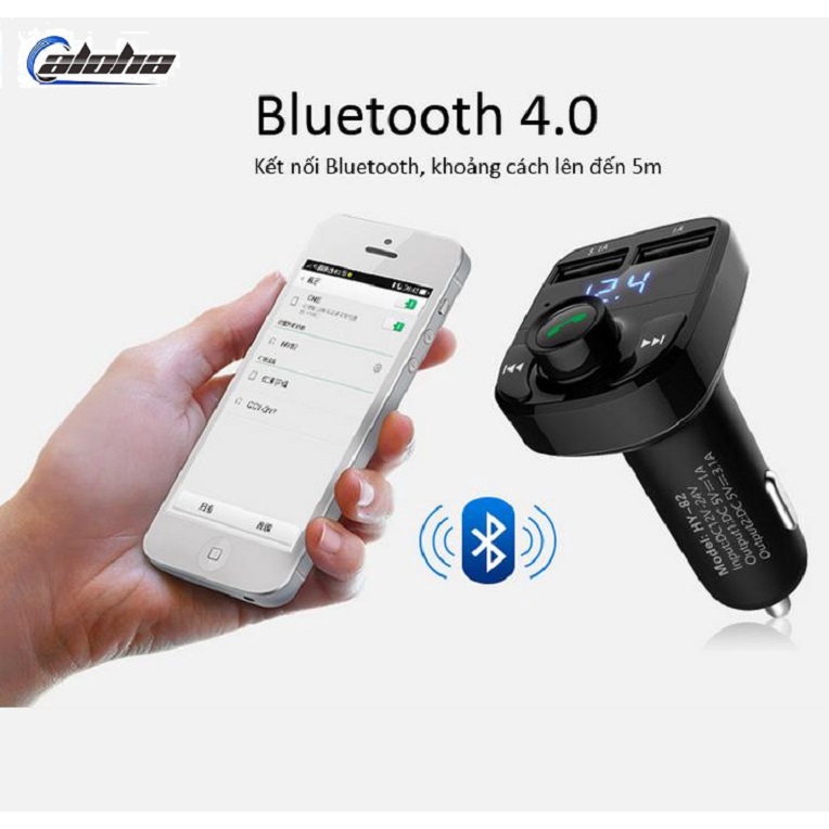 Dock, Tẩu, Cốc MP3 Cho Xe Hơi, Xe Ôtô Kết Nối Bluetooth, Nghe Nhạc, Sạc Pin, Nghe Điện Thoại Rãnh Tay_MP3