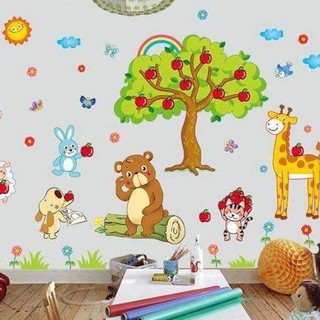 Decal dán tường vườn cổ tích