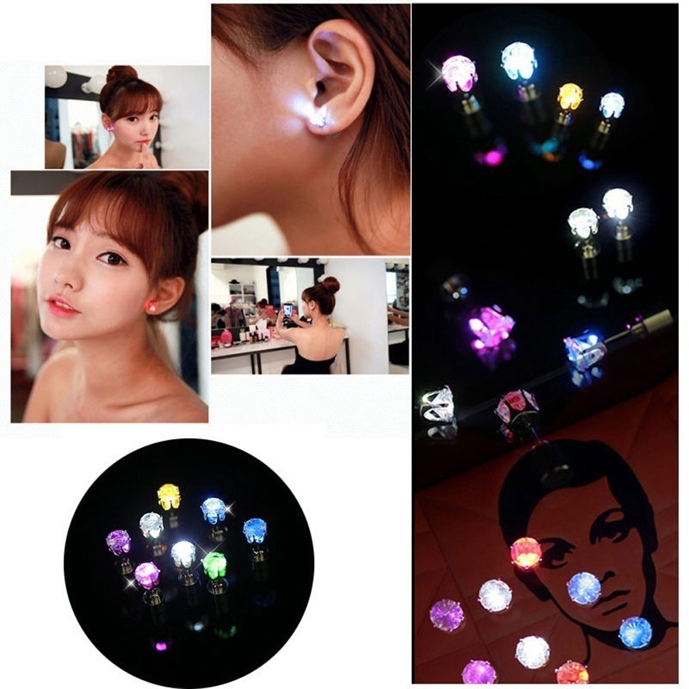 MXGOODS New Hot Sale Cool Colorful Dazzling Earring Ear Stud Fine Jewelry