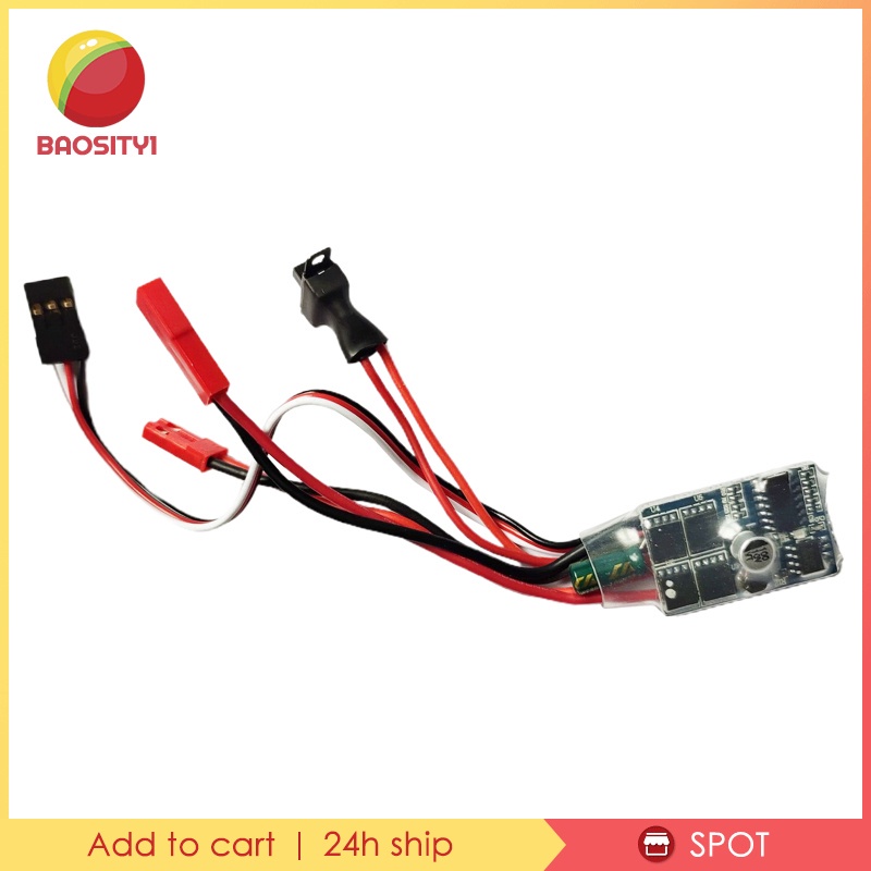 Bộ điều khiển tốc độ động cơ chổi than Esc cho xe 1/ 16 1/ 18 1/ 24 10A