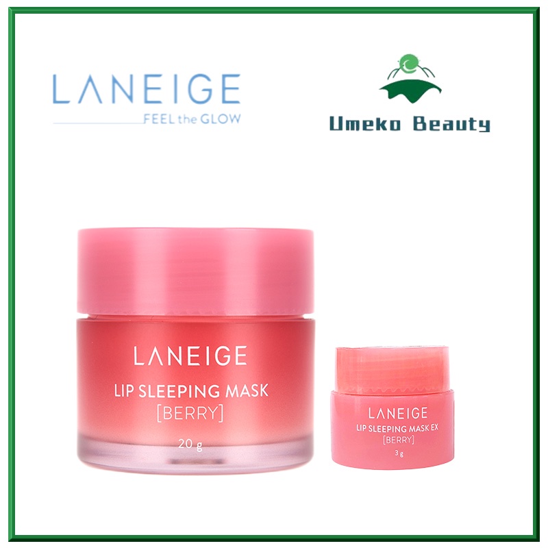 Mặt nạ ngủ cho môi Laneige Lip Sleeping Mask 3g, 20g Tẩy tế bào chết cho môi, Dưỡng ẩm, Phục hồi chống nứt nẻ môi