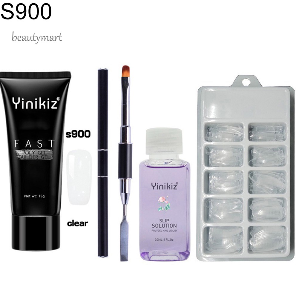 [Hàng mới về] Bộ gel đắp mỏng kèm dụng cụ làm móng chuyên dụng