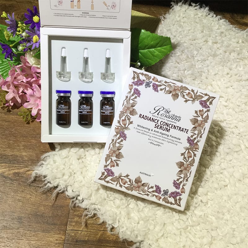 Serum nhau thai cừu Rosanna ÚC Radiance Concentrate Serum, làm trắng da
