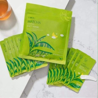 Mặt Nạ Ngủ Trà Xanh #LAIKOU 𝐌𝐀𝐓𝐂𝐇𝐀 𝐒𝐋𝐄𝐄𝐏𝐈𝐍𝐆 𝐅𝐀𝐂𝐄 𝐌𝐀𝐒𝐊 (01 bịch 15 gói)