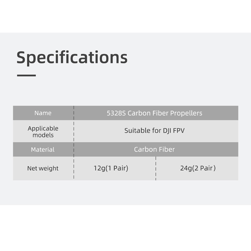 Cánh Quạt Sợi Carbon Tiếng Ồn Thấp Cho-D-JI FPV Combo