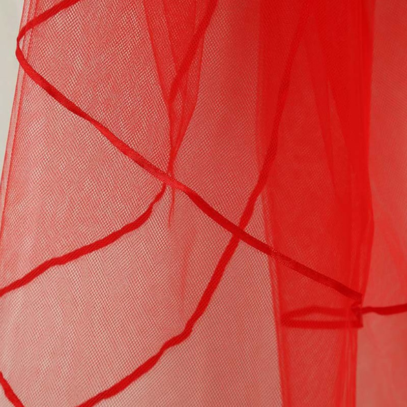 Mạng Che Mặt Bằng Vải Tuyn Kèm Lược Cài Dài Cho Cô Dâu