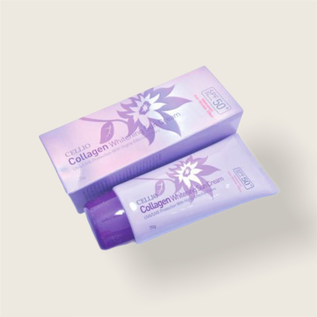 Kem chống nắng Hàn Quốc CELLIO  SPF 50 PA++ 70G  | Hàng Chính Hãng CS36