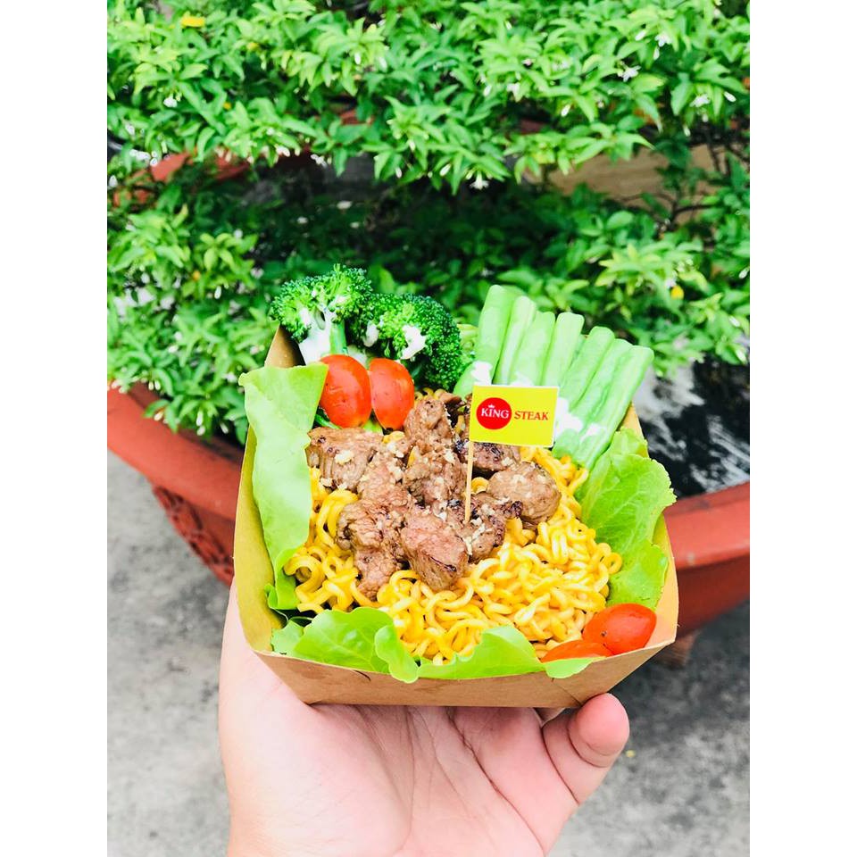 Khay giấy kraft 11x17x4.5cm